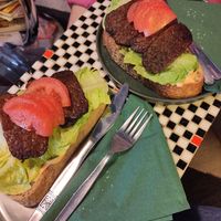 Tempeh sandwiches at Koffie Leute Brauhaus in Utrecht