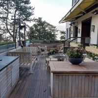 Outdoor seating at Maree in Vaduz