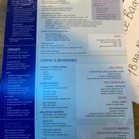 Menu back at Roast and Toast Cafe in Petoskey