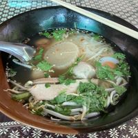 Noodle soup  at Suan Eakaparp Vegetarian - สวนเอกภาพ อาหารเจ素食餐廳 in Pattaya