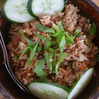 Spicy fried rice at Monkey Business in San Juan Siquijor