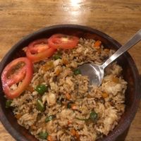 Spicy rice  at Monkey Business in San Juan Siquijor
