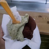 Plátano con aguacate/ chocolate at El Limonero in Cadiz