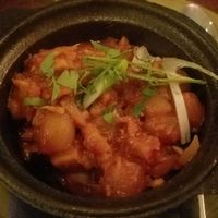 Jackfruit stifado at The Real Greek - Old Spitalfields Market in East London
