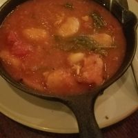 Spinach with gigandes at The Real Greek - Old Spitalfields Market in East London