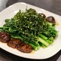 Kailan with mushroom - vegetables 😋 (Vegan)  at New Fut Kai Vegetarian 新佛界素食 in Central Singapore