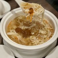 Vegan Peach Gum and Wild Bamboo Pith Sharksfin Soup at New Fut Kai Vegetarian 新佛界素食 in Central Singapore