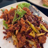 Spicy chicken at New Fut Kai Vegetarian 新佛界素食 in Central Singapore