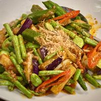 Sambal Mix Vegetables at New Fut Kai Vegetarian 新佛界素食 in Central Singapore