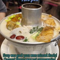 Yuzu hot pot at New Fut Kai Vegetarian 新佛界素食 in Central Singapore