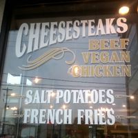Front window at Southern Tier Cheesesteak Company in Binghamton