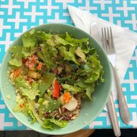 Salad at Café Luna in Odeceixe