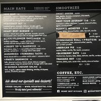 Menu board  at goodbeet in Ocean City