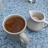 Coffee with oats  at Betty's in Buffalo