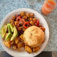 Tofu hash w/ gf toast at Betty's in Buffalo