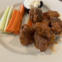 Vegan wyngz with vegan blue cheese  at Betty's in Buffalo