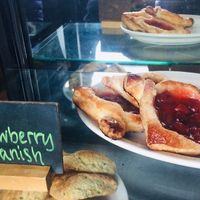 Vegan strawberry danish at Betty's in Buffalo