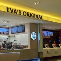 Food court inside Square One at Eva's Original Chimneys in Mississauga