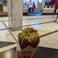 Mac and Cheese Cone at Eva's Original Chimneys in Mississauga