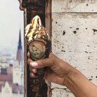 So excited  at Eva's Original Chimneys in Mississauga