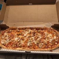 Buffalo chicken pizza at Kustom Pizza & Subs in Wheaton