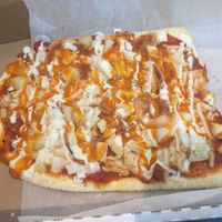 Buffalo bleu cheese pizza  at Kustom Pizza & Subs in Wheaton