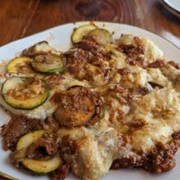 Lasagna on plate #Veganuary at Vitali in Panama City