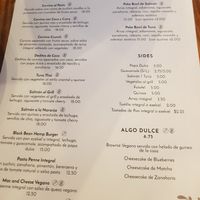 Menu 1 at Vitali in Panama City