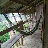 Front porch of a private bungalow at Tao Guesthouse in Kasi