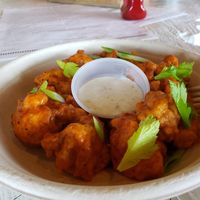 Cauli wings... delicious! at Picnic Beach in Gulf Shores