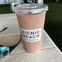 Pbj smoothie at Picnic Beach in Gulf Shores