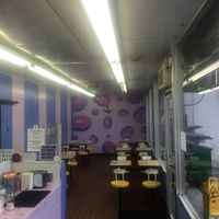 The dine in area at Donas in Downey