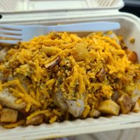 Tried the Aretha,  the Donna, and the Johnny Hash. Loved them all.  at Biscuits + Groovy - Food Trailer Barton Springs in Austin