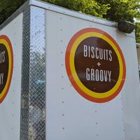 Yum factor 10. at Biscuits + Groovy - Food Trailer Barton Springs in Austin