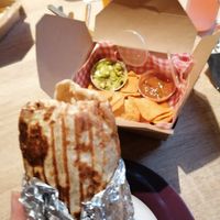 Vegan burrito supreme. Definitely no dissapointed here at Don Tacos in Bolton