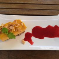 Tofu "cheesecake" at Manna 68 in Gdansk