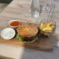 Seitan burger at Manna 68 in Gdansk