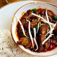 Sweet and sour "duck" at Manna 68 in Gdansk