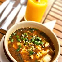 Miso soup at Manna 68 in Gdansk