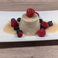 Marzipan Panna Cotta at Manna 68 in Gdansk