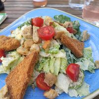 Caesar salad at Manna 68 in Gdansk