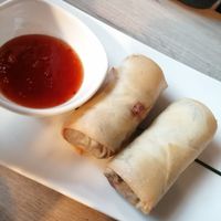 Spring rolls with mushrooms at Manna 68 in Gdansk