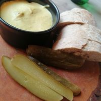 Fake fois gras (weird title, feel that lentil pate would do) at Manna 68 in Gdansk