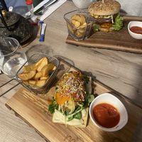 Fish burger   at Manna 68 in Gdansk