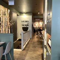 Indoor seating   at Manna 68 in Gdansk