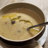 White vegetable soup at Manna 68 in Gdansk