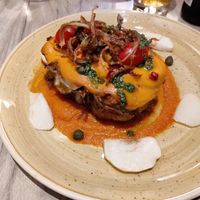 Cauliflower steak - tasty and large at Manna 68 in Gdansk