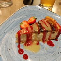 "Basque" cheesecake at Manna 68 in Gdansk