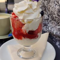 Ice cream dessert at Manna 68 in Gdansk
