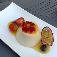 Panna cotta at Manna 68 in Gdansk